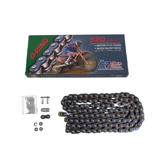 Transmission chain CZ 520 RDO 118 links with O-Ring CZ520RDO-118