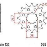 Front sprocket Yamaha WR-F/YZ-F 400/426/450 98-20 13 T JTF565.13SC Enduro Expert 56513EE