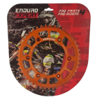 Rear sprocket KTM / Husqvarna / Husaberg 90-24 Aluminum RACING orange 45 T JTR897.45 Enduro Expert 89745ROEE