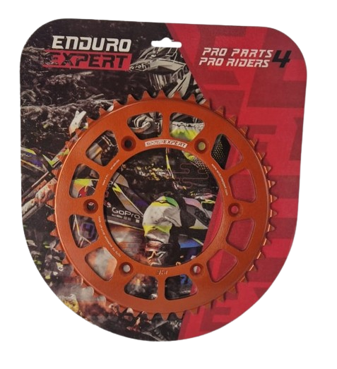 Rear sprocket KTM / Husqvarna / Husaberg 90-24 Aluminum RACING orange 46 T JTR897.46 Enduro Expert 89746ROEE
