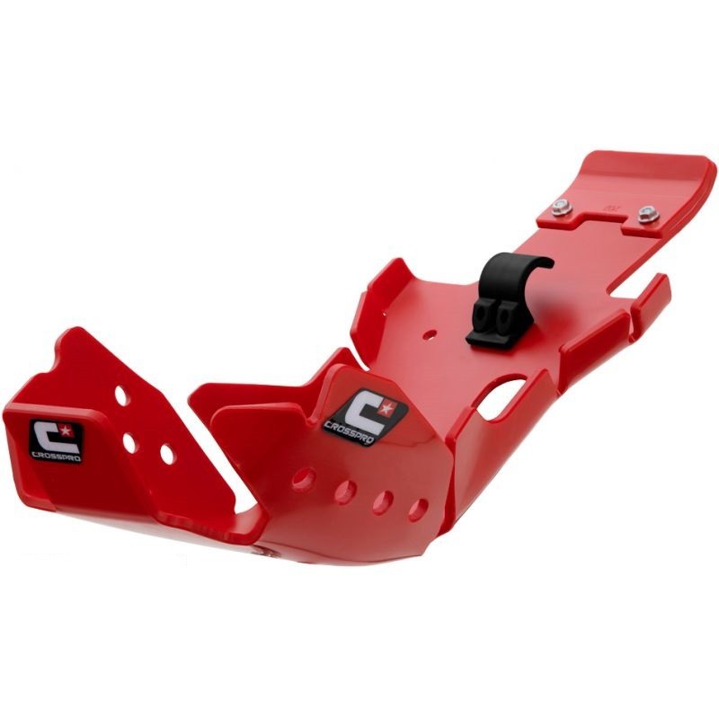 Skid plate with extra linkage guard Husqvarna TE 250/300 20-23/ Gas Gas EC 250/300 21-23 red CrossPro 2CP22502020500