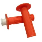 SOFT grip set lock-on enduro/motocross 2T/4T 6 adaptors Orange Fluo Diamond PMT065