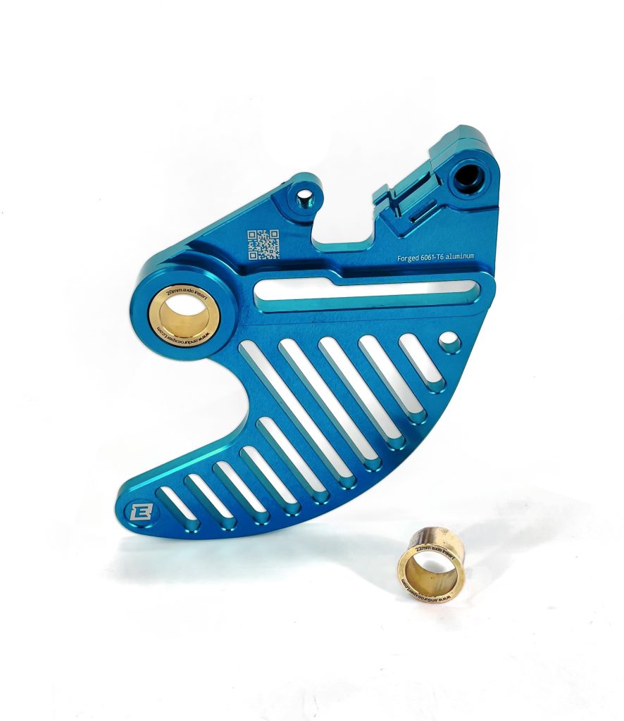 Rear brake disc guard KTM 04-25/ Husqvarna 14-25/ Gas Gas 21-25 20/22mm blue 11232BLEE