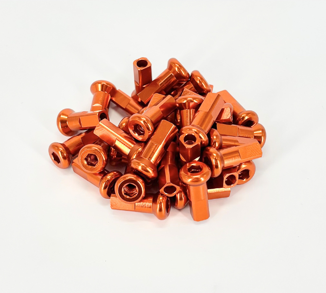 Billet spoke nipples 36 pcs. orange Enduro Expert EE7075OR