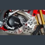 Skid plate with exhaust pipe guard/linkage Beta RR 250/300 13-19 P-TECH PK002B
