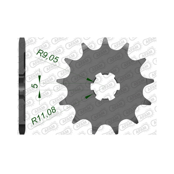 Εμπρός δόντι 13 δόντια / 520 Kawasaki KX125 94-08