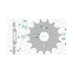 Εμπρός δόντι 14 δόντια / 520 Kawasaki Z300 15-18, Z400 20-21, Versys-X 300 17-23, Ninja 250/300/400