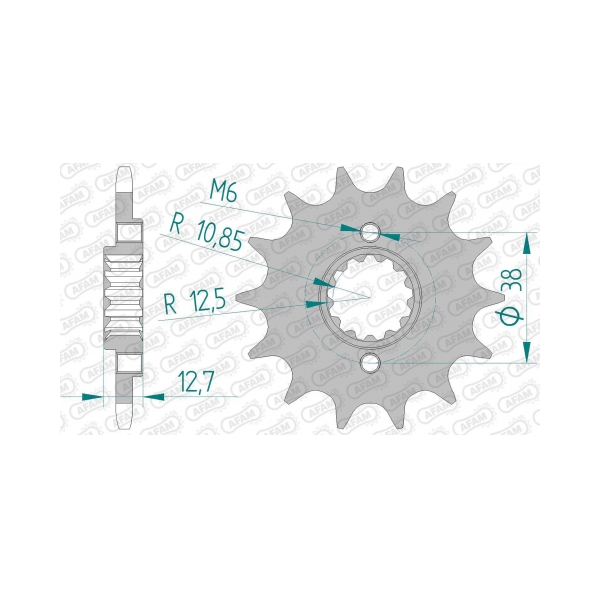 Εμπρός δόντι 14 δόντια / 520 Kawasaki KLR650 95-14, KLX650 93-02