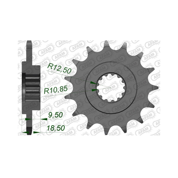 Εμπρός δόντι 15 δόντια / 520 Kawasaki Z750 04-13, Z800 13-16
