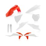 Πλαστικά φαλαινών KTM SX125/250 19-22, SX-F250/350/450 19-22 λευκό/πορτοκαλί