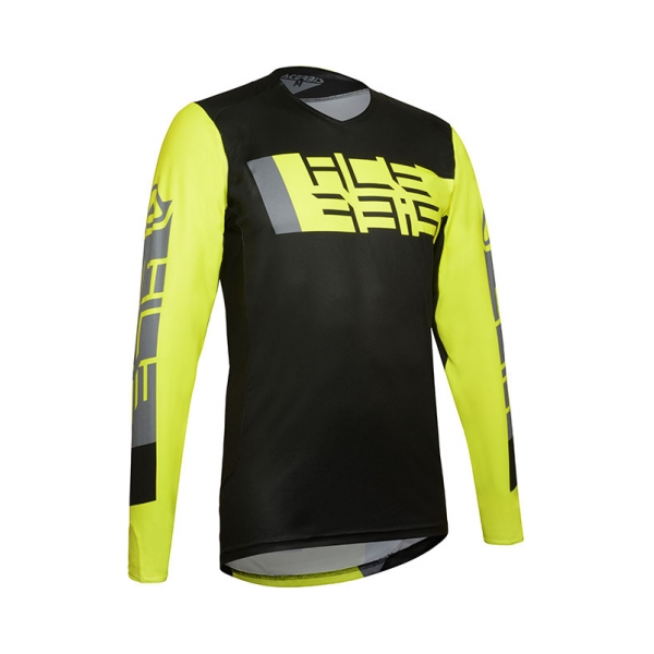 MX Outrun Μαύρο/Κίτρινο μπλουζάκι