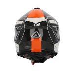 Χαλύβδινο ανθρακικό λευκό/πορτοκαλί κράνος