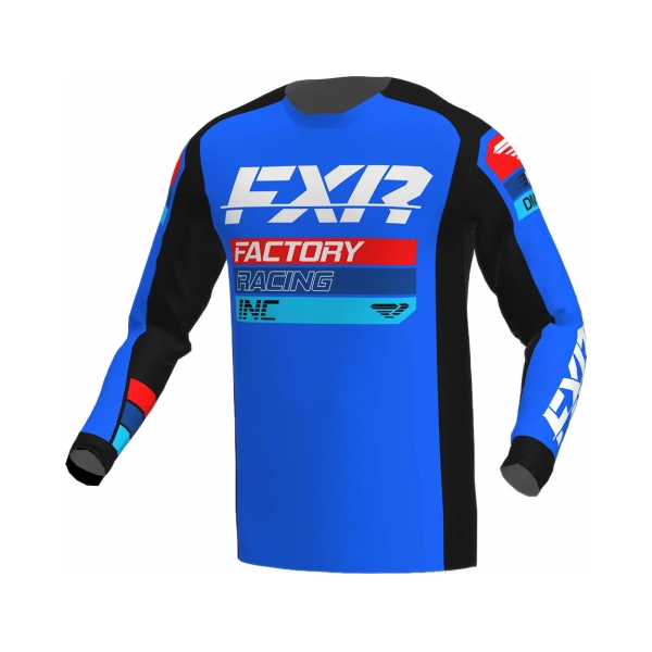 Συμπλέκτης T-shirt MX23 Μαύρο μπλε κόκκινο