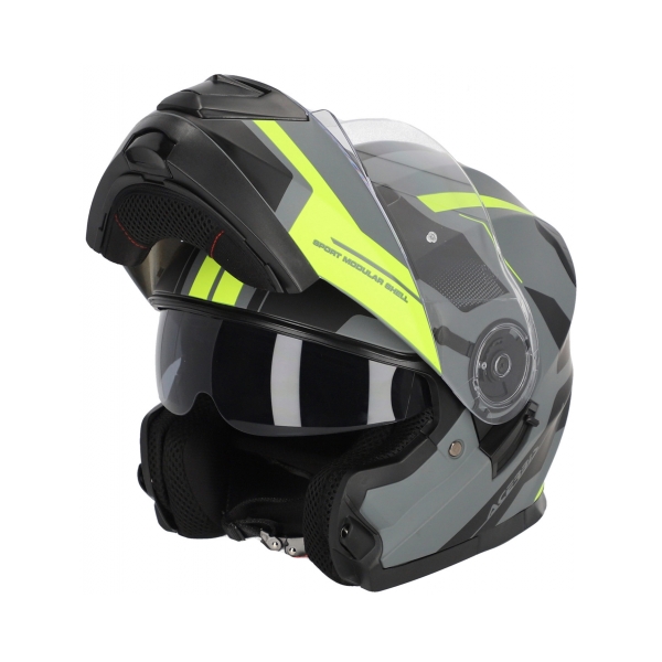 Κράνος Serel Μαύρο Fluo κίτρινο