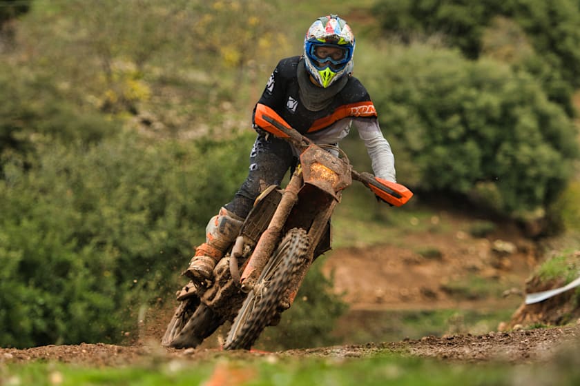 Ο Δημήτρης Βαρσάμης στην ειδική Enduro των Καλαβρύτων