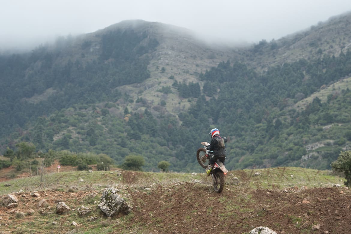 Ο Κίμωνας Καράμπελας στην απλή διαδρομή των Καλαβρύτων.